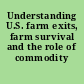 Understanding U.S. farm exits, farm survival and the role of commodity payments