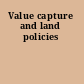 Value capture and land policies