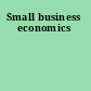 Small business economics