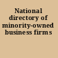 National directory of minority-owned business firms