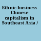 Ethnic business Chinese capitalism in Southeast Asia /