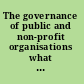 The governance of public and non-profit organisations what do boards do? /
