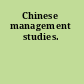 Chinese management studies.