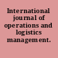 International journal of operations and logistics management.