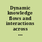 Dynamic knowledge flows and interactions across geography of space, time and tacitness /