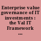 Enterprise value governance of IT investments : the Val IT Framework 2.0 /