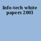 Info-tech white papers 2003