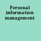 Personal information management
