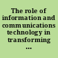 The role of information and communications technology in transforming marketing theory and practice