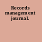 Records management journal.