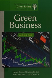 Green business an A-to-Z guide /