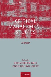 Critical management studies : a reader /