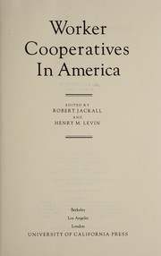 Worker cooperatives in America /