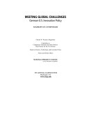 Meeting global challenges : German-U.S. innovation policy : summary of a symposium /