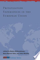 Privatization experiences in the European Union