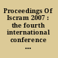 Proceedings Of Iscram 2007 : the fourth international conference on information systems for crisis management, May 13 - 16, 2007, Delft, the Netherlands /