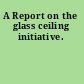 A Report on the glass ceiling initiative.