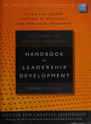 The Center for Creative Leadership handbook of leadership development.