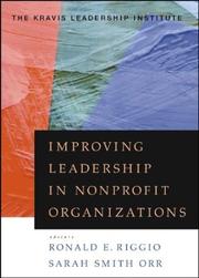 Improving leadership in nonprofit organizations /