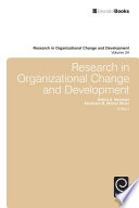 Research in organizational change and development /