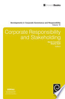 Corporate responsibility and stakeholding /