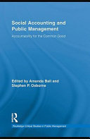 Social accounting and public management accountability for the common good /