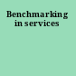 Benchmarking in services