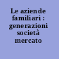 Le aziende familiari : generazioni società mercato /