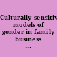 Culturally-sensitive models of gender in family business : a compendium using the GLOBE paradigm /