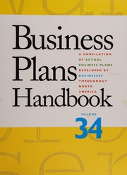 Business plans handbook. a compilation of business plans developed by individuals throughout North America /