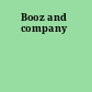 Booz and company