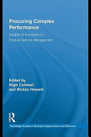 Procuring complex performance studies of innovation in product-service management /