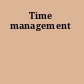 Time management