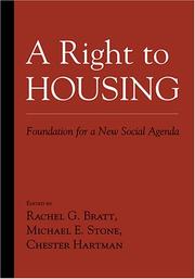 A right to housing : foundation for a new social agenda /