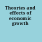 Theories and effects of economic growth