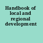 Handbook of local and regional development