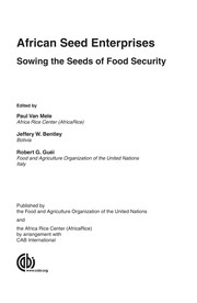 African seed enterprises : sowing the seeds of food security /