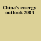 China's energy outlook 2004