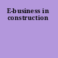 E-business in construction