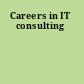 Careers in IT consulting