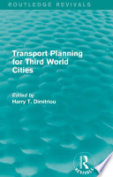 Transport planning for Third World cities