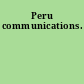 Peru communications.