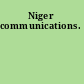 Niger communications.