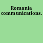 Romania communications.