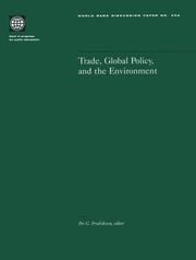Trade, Global Policy, and the Environment.