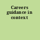 Careers guidance in context