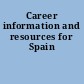 Career information and resources for Spain