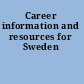 Career information and resources for Sweden