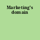 Marketing's domain