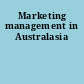 Marketing management in Australasia